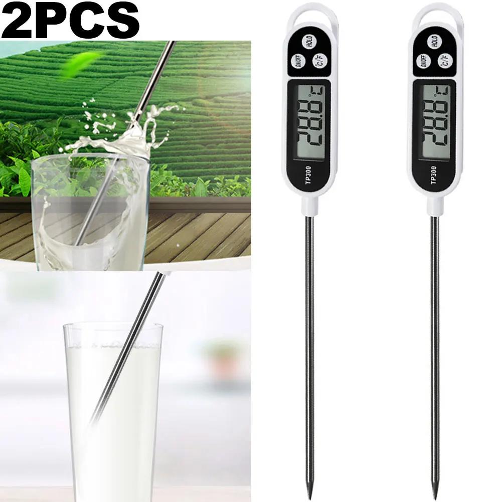 TP300 Digital Food Thermometer Instant Read Electronic Food Probe Digital Temperature Measuring Tool for Meat /Cooking /BBQ/Milk