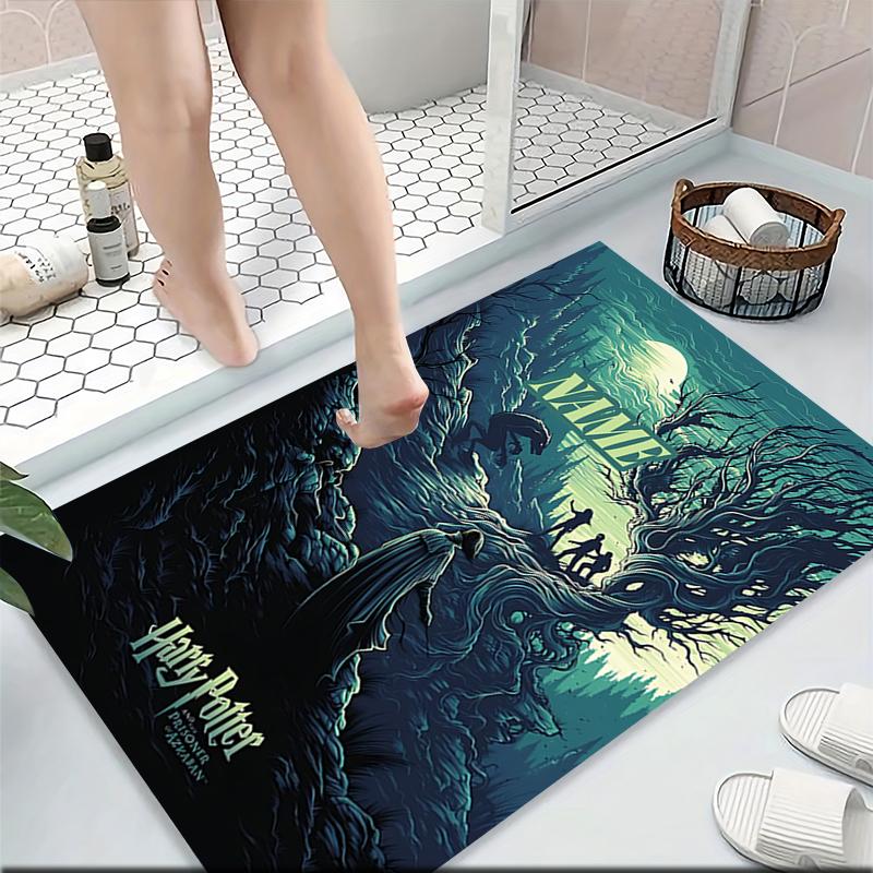 Custom Name "Harry Potter White Owl" Carpet Rug Customizable Soft Washable Anti-Slip Home Living Room Sofa Mats Personalized Rug. 090976