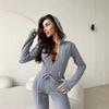 Fleece Slim Fit Hooded Jumpsuit Women's, Front and Mid Full Zipper Strap Waist Tights Casual Jumpsuit