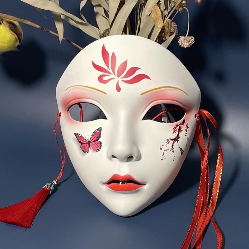 1Pcs Halloween Party Decoration Cosplay Journey To The West Spider Spirit Anime Mask Costume Role Play Masquerade Masks