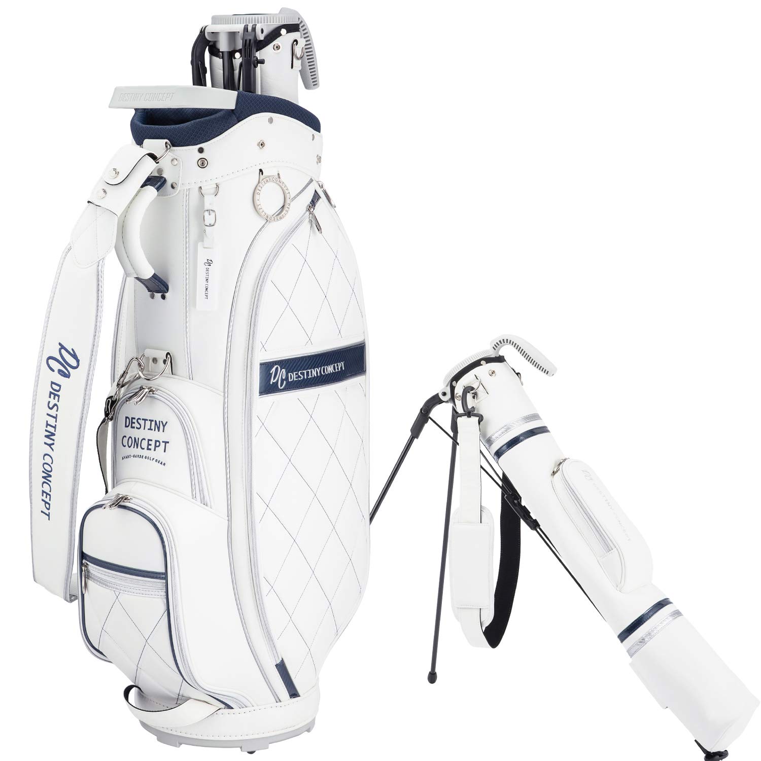 

Сумка-чемодан DESTINY CONCEPT Dual Caddy Bag DUAL Club Case [DESTINY CONCEPT] женская DC-629LB Self-Stand Built-in (БЕЛЫЙ/СИНИЙ)