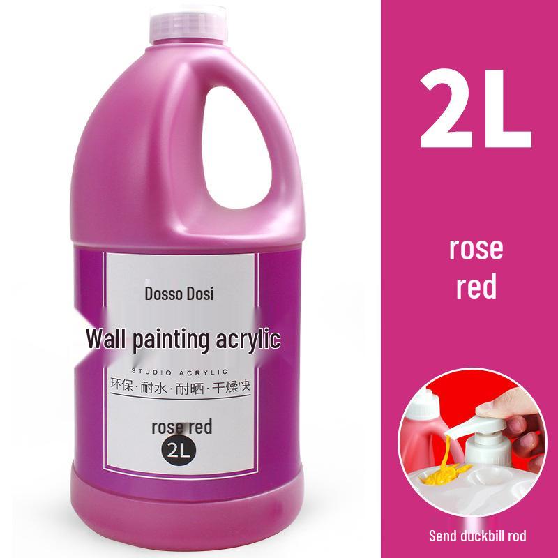 2L Acrylic Paint Bucket for Wall, Textile & Graffiti DIY Projects