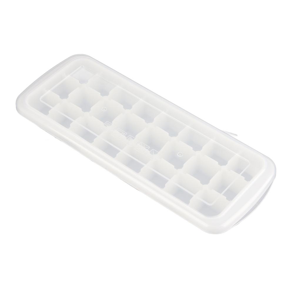 24?Gitter-Eiswürfelform mit versiegeltem Deckel Lebensmittel?Lebensmittelechtes Flexibles Silikon Eiswürfelform