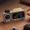 Indoor Thermometers Hygrometer Clock Rechargeable Time Temperature Moisture Screen for Bedroom Bedside Table Monitoring