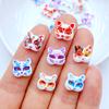 50 Stück Neu Süß 10mm Mini Niedlich Cartoon Maske Flache Rückseite Harz Cabochons Scrapbooking DIY Schmuck Basteln Dekoration Zubehör