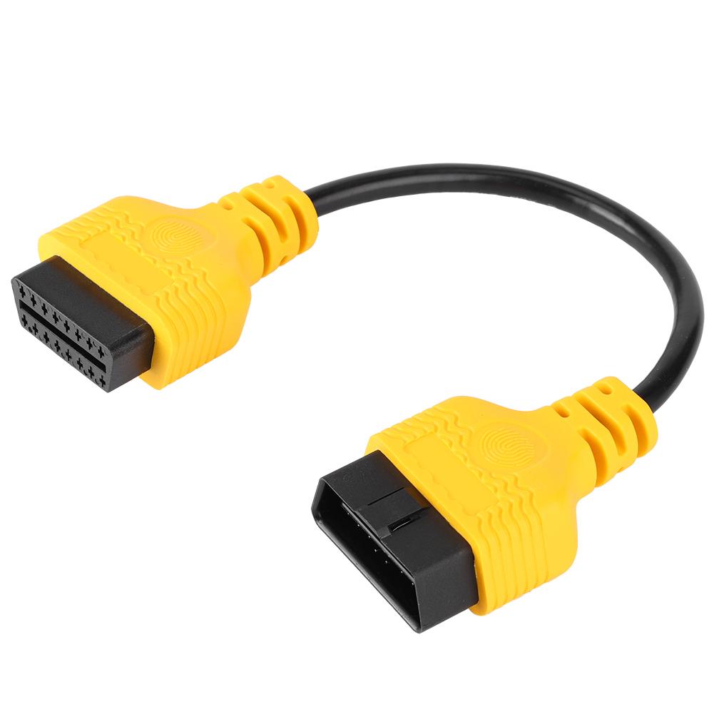 11.8in OBD2 Extension Cable 16Pin Male To Female Extend Cord Connector Diagnostic Adapter