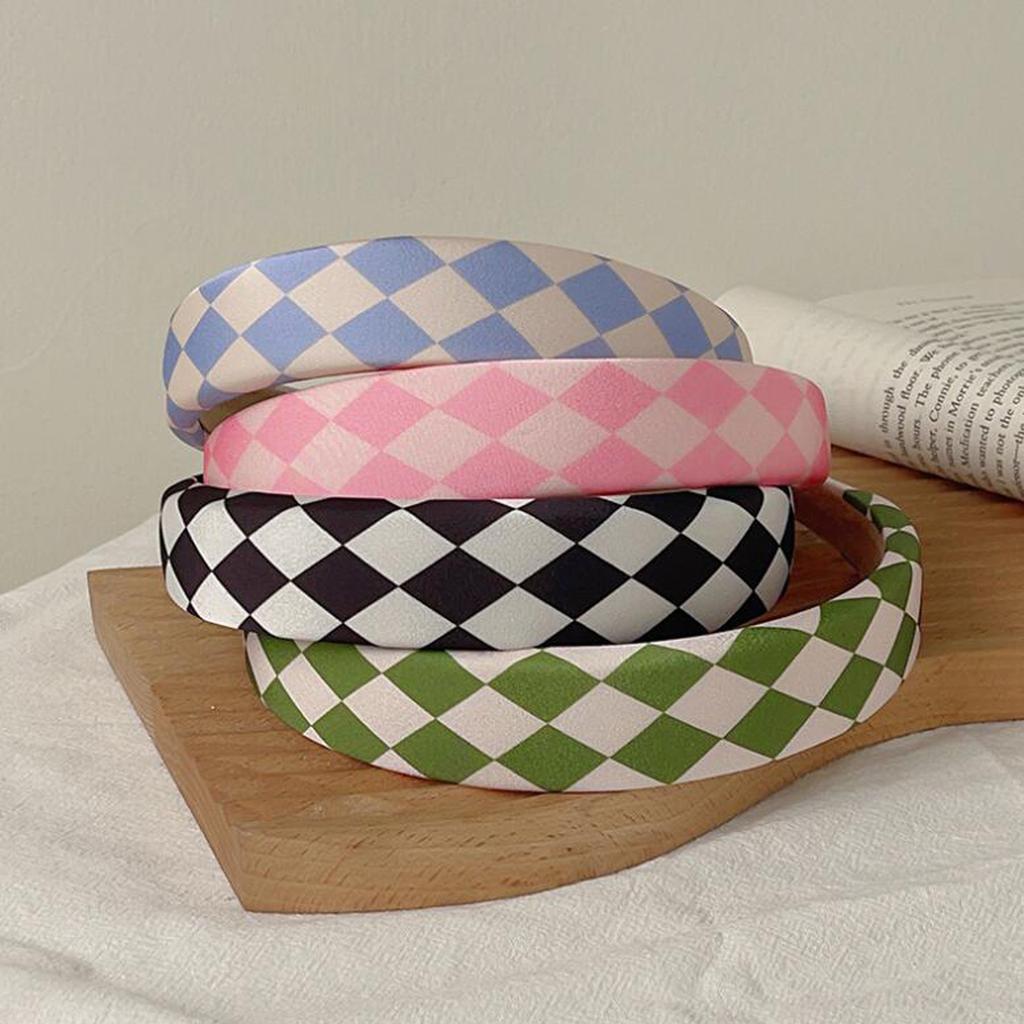 New Fashion Headband For Women Classic Plaid Hairband Spring Casual Turban For Girls Hair Accessories