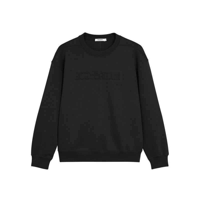 

[Air Sculpture] Bodydream Autumn New Three-Dimensional Logo Sweatshirt Casual Air Layer Oversized Top