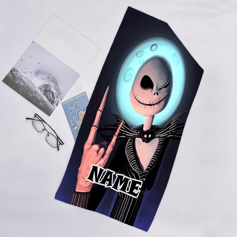 1pc Jack2 Beach Towel with Custom Name, Beach/Swimming/Bath/Picnic/Camping Towel, Suitable for Seaside Beaches