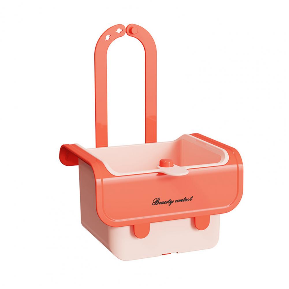 Sink Drain Basket Kitchen Sink Strainer Basket with Detachable Drain Compact Food Adjustable Press Faucet Shelf Kitchen Supplies