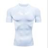 Camisa de Compressão Y2K Masculina Fitness Academia Esqueleto Esporte Corrida Camiseta Rashguard Tops Camiseta Secagem Rápida Manga Curta para Homem