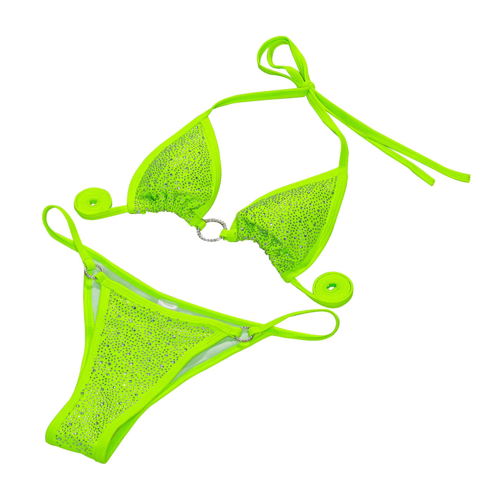 Sexy Bandage Bikini Women s Swimsuit Popular Split Swimwear L