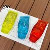 Toothpaste Tube Stress Reliever Clear Squeeze Toy, Relief Star Glitter Soft Toy Slow Rising Transparent Sensory Safe