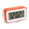 Multifunktionaler exquisiter digitaler elektronischer Wecker mit Temperaturanzeige (Orange)
