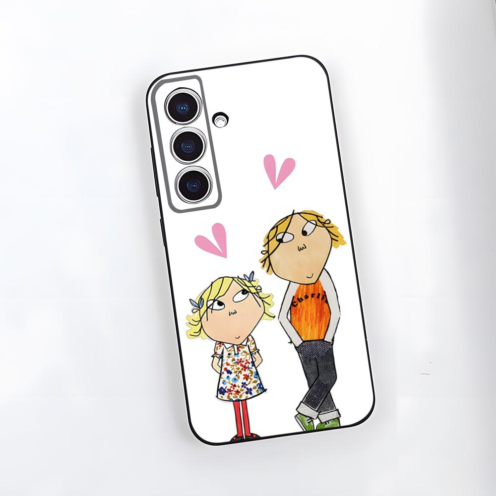 Charlie And Lola Anime Phone Case For Samsung S26 S25 Plus S20 S20 Plus S22 Ultra S23 FE S21 Plus S21 Ultra Soft Cover