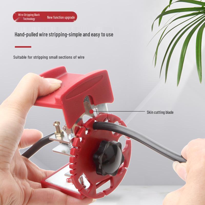 Stainless Steel Adjustable Manual Wire Stripper & Peeling Tool Single Stainless Steel Wire Reel