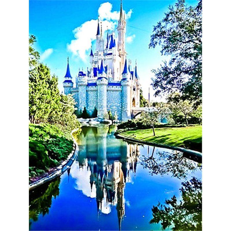 DIY 5D Animal Diamond Painting Landscape Full Round Drill Diamond Embroidery Mosaic Art Rhinestone Home Decoration Gift