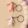 Funny Goose Keychain Roast Duck Rope Keyring Backpack Car Ultraviolet Color Change White Key Chain Keychain Accessories