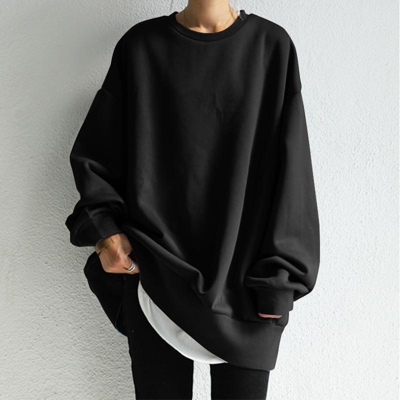 Herbst und Winter Temperament koreanischen Damen Pullover Rundhals lose Damen Sweatshirt