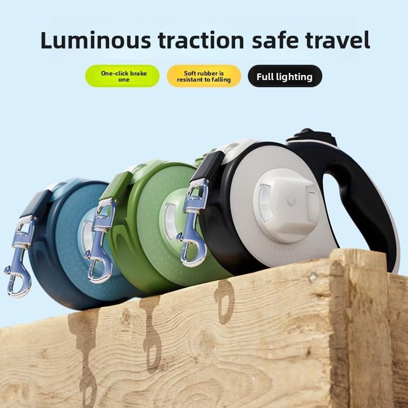 Automatic Pet Scalability Traction Rope With Nylon Material For Outdoor Trip And