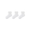 Minibala Girls' 3-Pair Ruffle Ankle Socks