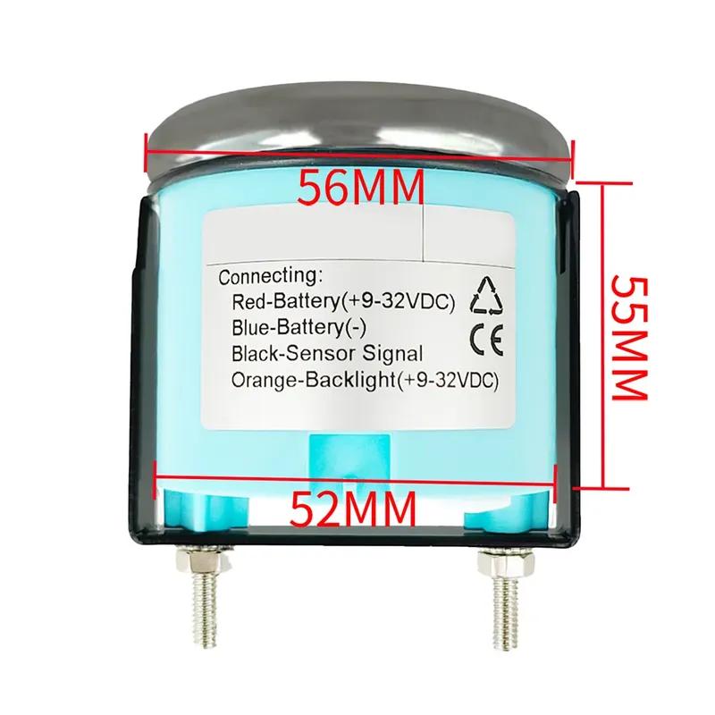 ELING Newest Waterproof Universal 52mm (2") Voltmeter Volt Gauge Meter with Red Backlight for Car Boat Yacht Truck