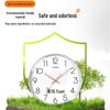Timess 30cm No-Drill Quartz Wall Clock with Calendar & Temperature
