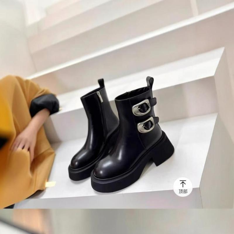 Mode 2025 Neu Herbst Winter Punk Style Mode Plateau Runde Zehe Damen Kniehohe Stiefel Dicke Sohle Hohe Absätze Schuhe Stiefel