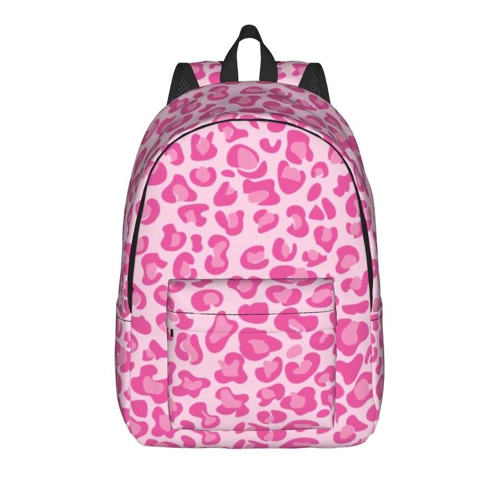 Rainbow Leopard Backpack for Men Women Cool High School Work Daypack Lgbt Pride Laptop Computer Canvas Bags Durable