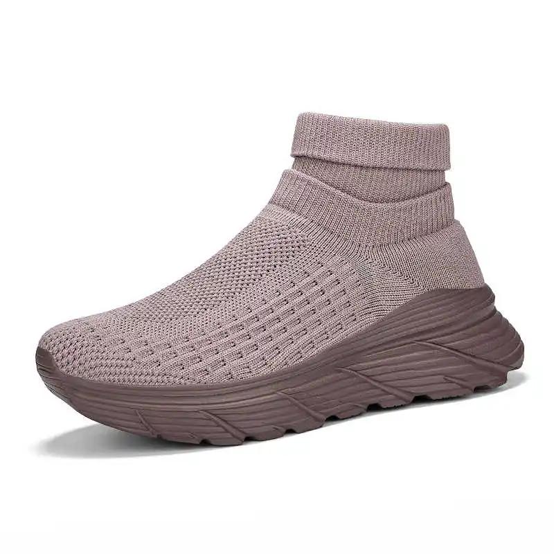 

Fall High-cut Summer Sports Shoes Running White Tennis Pair Woman Sneakers Retro Sapatilla Outing Fat Tenys New Style Style 43