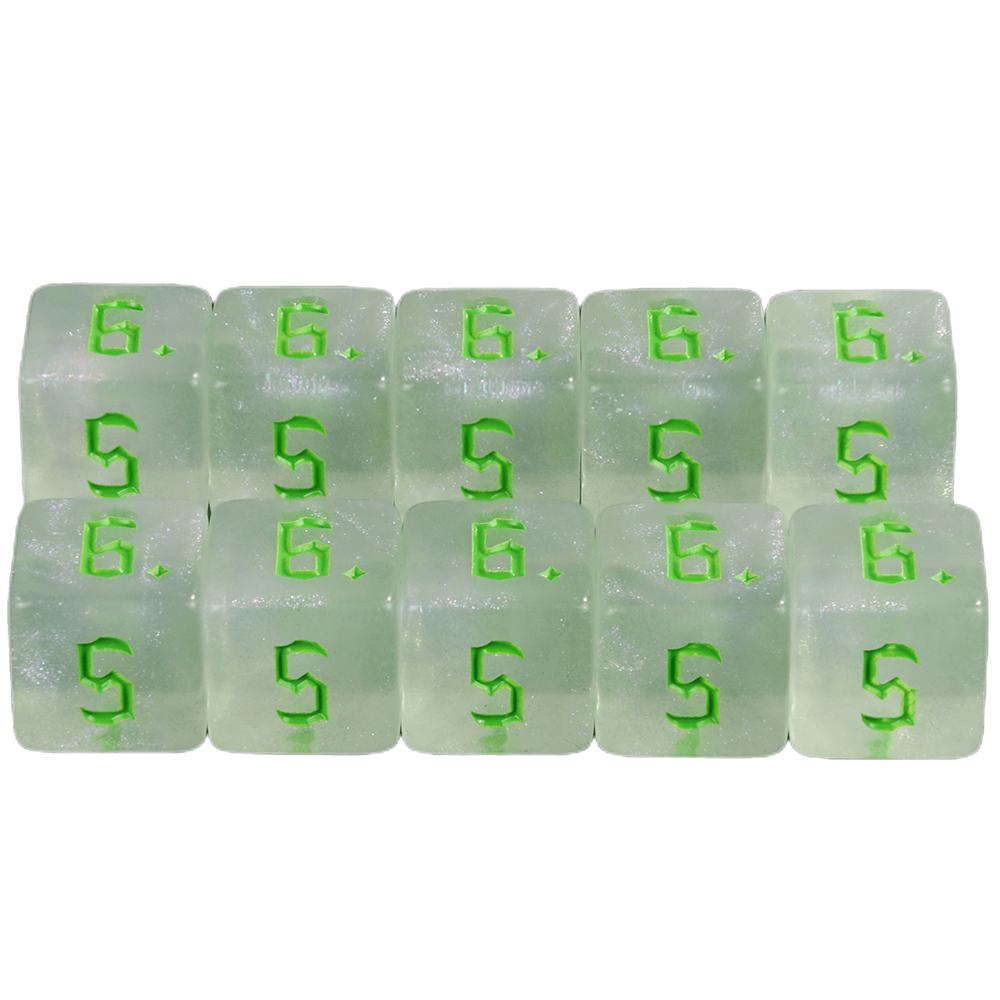 

Набор многогранных игральных костей D6 игральные кости маджонг покер игра развлечения азартные игры кости 10 шт многогранные игральные кости зелёный
