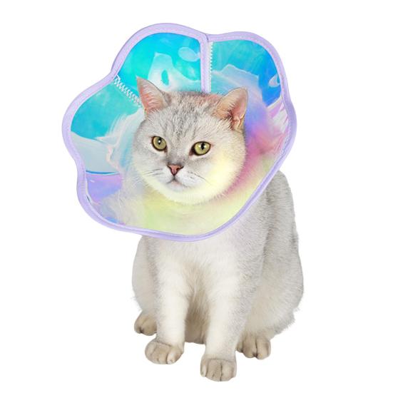 Yousheng Pet Collar Adjustable Soft Cat Cone Collar Anti-Licking Anti-Scratching Recovery Collar Pet Supplies