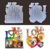 Photo Frame Decoration Silicone Mold LOVE Epoxy Jewelry Mold Resin Casting Pendant Mold Suitable for Diy Resin Crafts