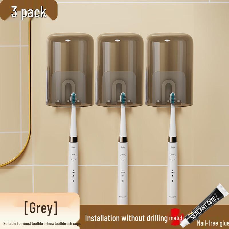 Xuan Yong Wall-Mounted Toothbrush Holder with Cups