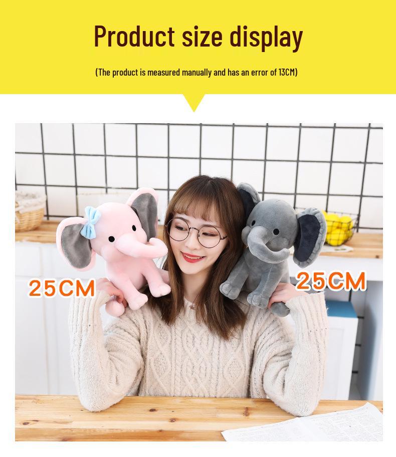 Soft Elephant Plush Toy - Baby Sleep Companion Pillow & Children's Birthday Gift