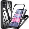 2 In 1 Design TPU+PC Soft Screen Protector Shockproof Transparent Anti-Fall Bumper Mobile Phone Case for 16E SE4