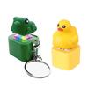 Portachiavi Giocattolo Fidget Tastiera Anatra e Rana, Clicker Fidget Rana con Luce LED, Giocattolo Antistress e per Rilevare l'Ansia per Adulti