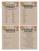 Inkdotpot Bachelorette Party Games Set Bundle Of 4(50 Sheets Each) W Miss To Mrs Gold Banner Rustic Kraft Floral Fun Bridal Shower Games