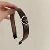 Christmas Headband with Heart Shaped Buckle Hairband Leather Hairband for Girls
