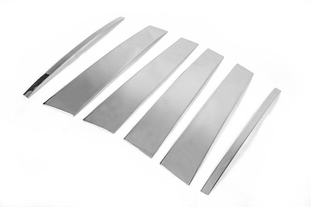 Door Pillar Molding (6 Pcs, Stainless Steel) for Land Rover Discovery IV