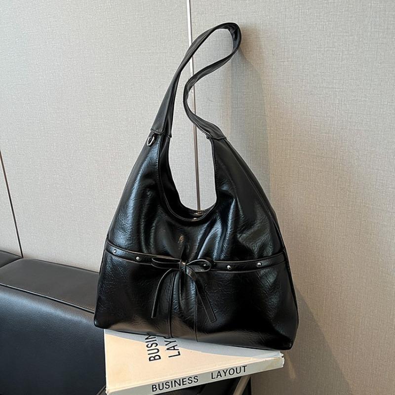 Retro Bag Women's Large-capacity New Autumn and Winter Leisure Niche Shoulder Underarm Bag Commuter Tote Bag