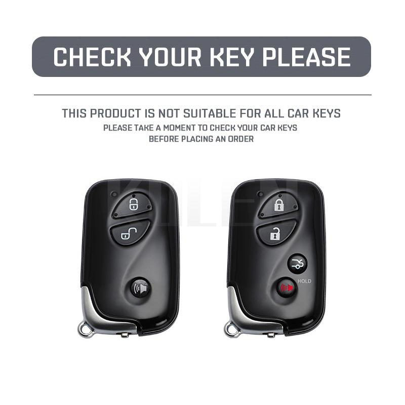 ABS Carbon Fiber Style Car Key Case Cover For Lexus GS430 ES350 GS350 LX570 IS350 RX350 IS250 Protected Fob Keychain Accessories