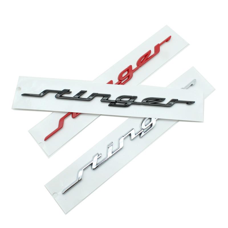 New Kia Stinger GT Line Emblems: Upgraded Rear and Modified KN Front with Rear Trunk Sticker.