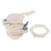 White Plastic Honey Gate Valve for Extractors - Beekeeping Tool for Honey Separation and Flow Control