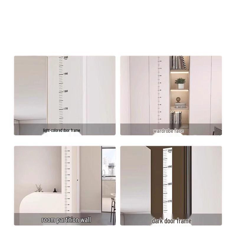 Transparent Waterproof Height Measurement Wall Sticker for Kids