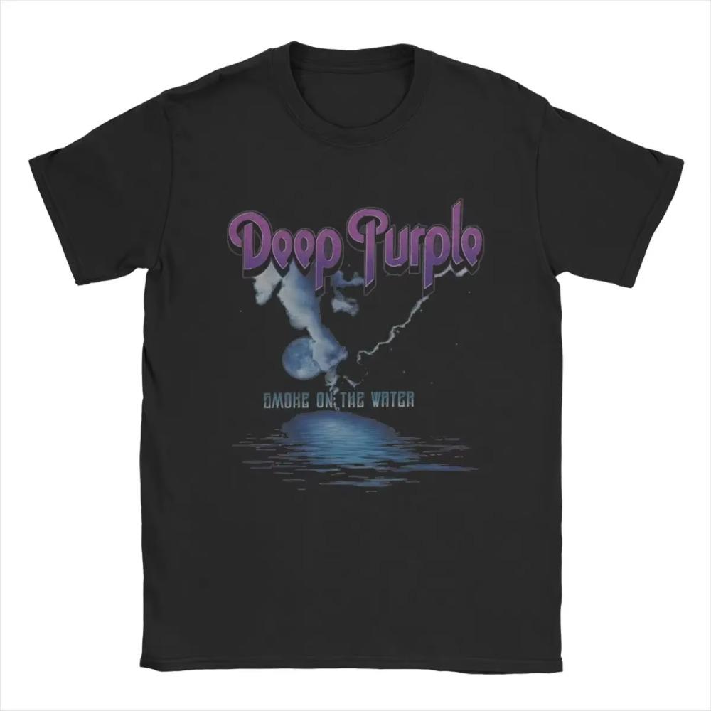 Pánské tričko Deep Purple Vtipná bavlněná trička s kulatým výstřihem a krátkým rukávem Nové oblečení