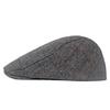 Autumn Winter Beret Men's Warm Cap British Style Forward Cap Herringbone Colorful Newsboy Cap Driver Ivy Hat