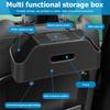 Zipelo Car Headrest Backseat Organizer With Cup Holder, Multi-Functional Vehicle Seat Back Hanging Storage Box With Hooks, Auto Drink Snack Phone