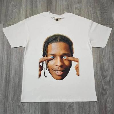 Cooocoll Basketball Star Vintage Retro Übergroß Kopfdruck T-Shirt Tops Herren Kurzarm Sommer Streetwear Sport T-Shirt