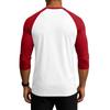 Men's Raglan Sleeve Athletic Shirt Three Pack 3/4 Sleeve Lightweight Breathable Sports Tops for Gym Running Training Casual Wear